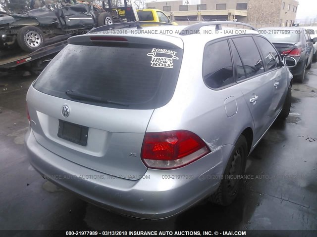 3VWKM71K69M300753 - 2009 VOLKSWAGEN JETTA S SILVER photo 4