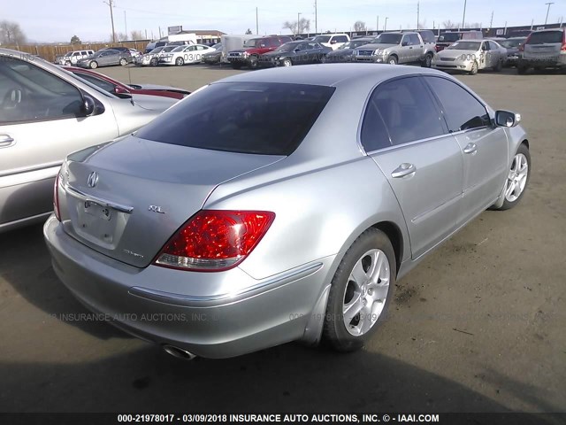 JH4KB16628C000255 - 2008 ACURA RL ვერცხლისფერი ფოტო 4
