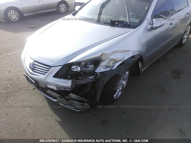 JH4KB16628C000255 - 2008 ACURA RL ვერცხლისფერი ფოტო 6