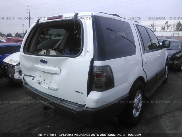 1FMPU16L84LB27072 - 2004 FORD EXPEDITION XLT WHITE photo 4