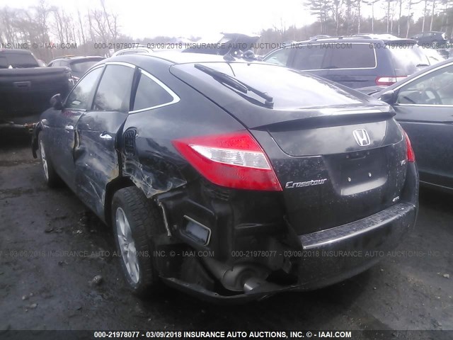 5J6TF2H52CL007276 - 2012 HONDA CROSSTOUR EXL BLACK photo 3