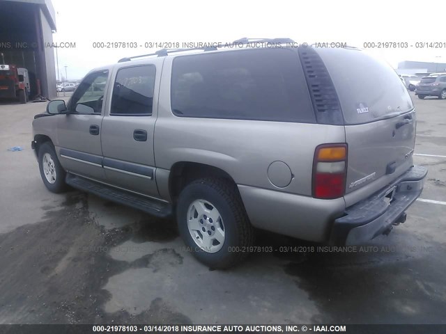 1GNFK16Z03J218011 - 2003 CHEVROLET SUBURBAN K1500 TAN photo 3