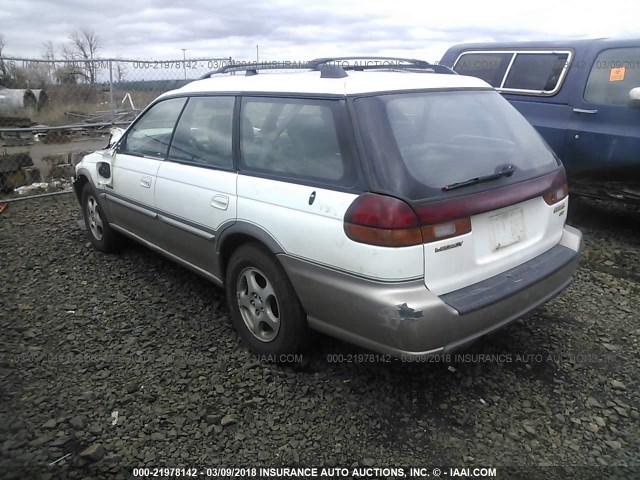 4S3BG6851W7648860 - 1998 SUBARU LEGACY 30TH ANN OUTBACK/LTD/SPT WHITE photo 3