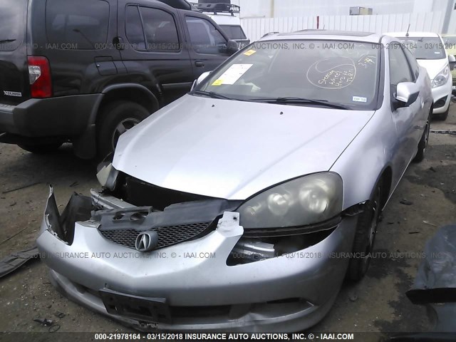 JH4DC54826S023488 - 2006 ACURA RSX SILVER photo 2
