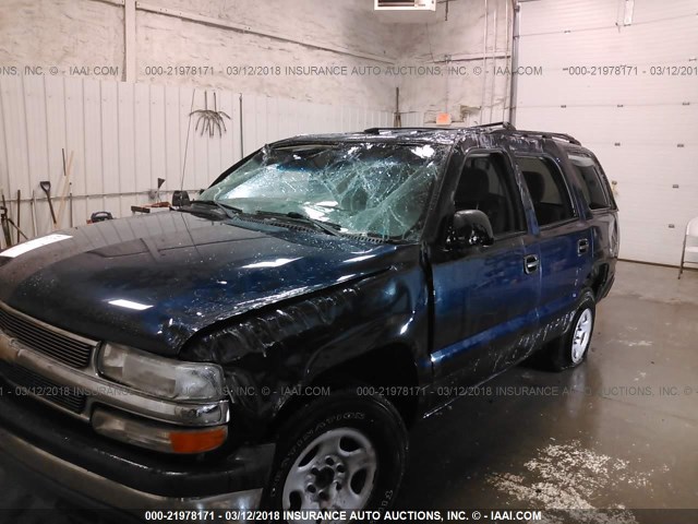 1GNEK13Z33J262214 - 2003 CHEVROLET TAHOE K1500 BLUE photo 6