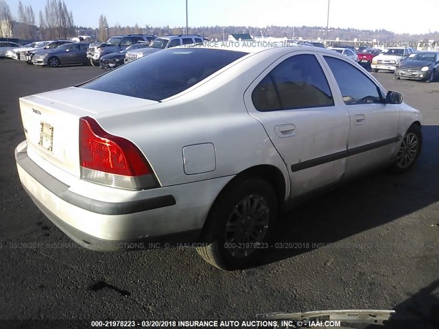 YV1RS64A642350552 - 2004 VOLVO S60 WHITE photo 4