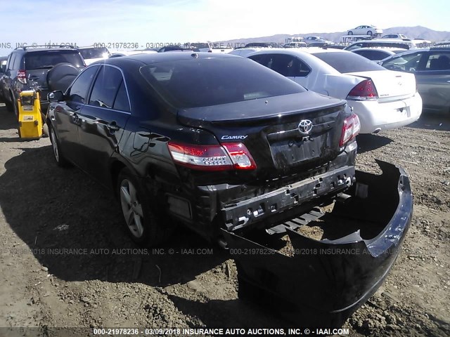 4T1BK3EK5BU624415 - 2011 TOYOTA CAMRY SE/LE/XLE BLACK photo 3