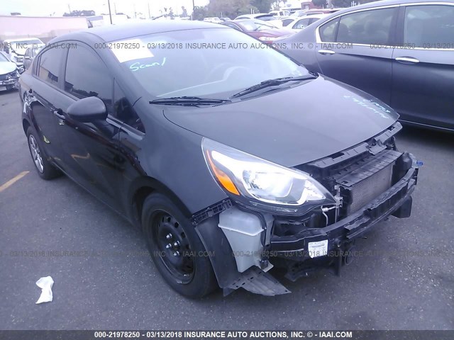 KNADM4A36E6340244 - 2014 KIA RIO LX Սև լուսանկար 1
