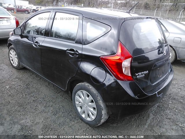 3N1CE2CP1FL409819 - 2015 NISSAN VERSA NOTE S/S PLUS/SV/SL/SR BLACK photo 3