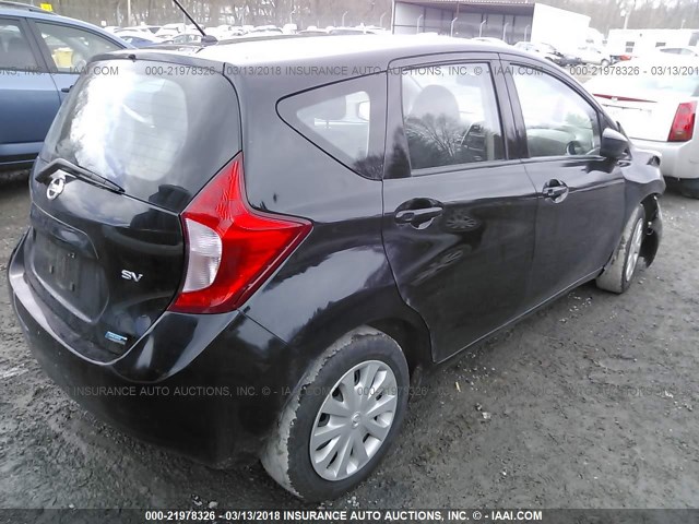 3N1CE2CP1FL409819 - 2015 NISSAN VERSA NOTE S/S PLUS/SV/SL/SR BLACK photo 4