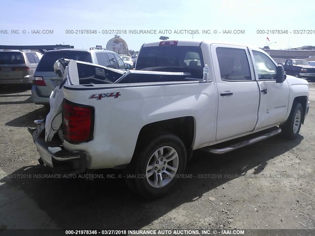 3GCUKREC6EG372982 - 2014 CHEVROLET SILVERADO K1500 LT WHITE photo 4