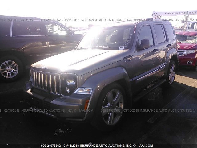 1C4PJMFKXCW157922 - 2012 JEEP LIBERTY JET GRAY photo 2