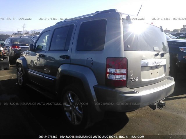 1C4PJMFKXCW157922 - 2012 JEEP LIBERTY JET GRAY photo 3