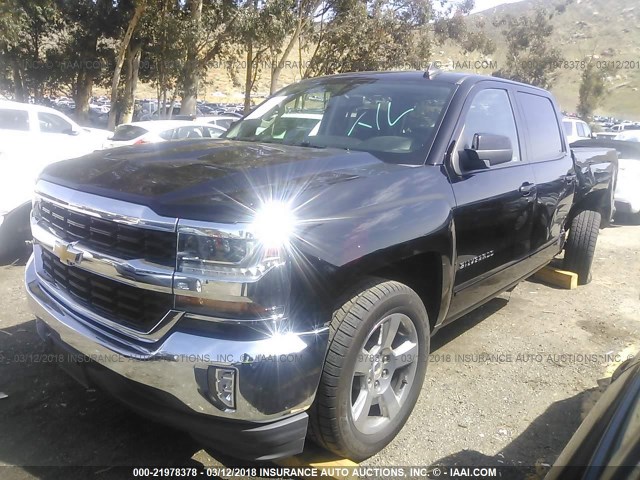 3GCPCREC5GG232905 - 2016 CHEVROLET SILVERADO C1500 LT BLACK photo 2