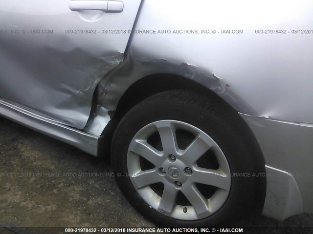 3N1AB6AP4CL692982 - 2012 NISSAN SENTRA 2.0/2.0S/SR/2.0SL SILVER photo 6