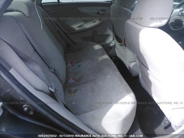 1NXBU4EE0AZ286463 - 2010 TOYOTA COROLLA S/LE/XLE GRAY photo 8