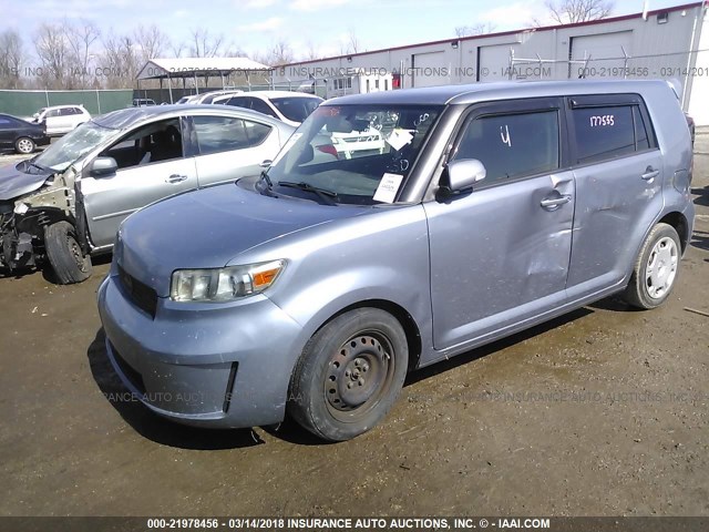 JTLKE50E091088806 - 2009 TOYOTA SCION XB Light Blue photo 2