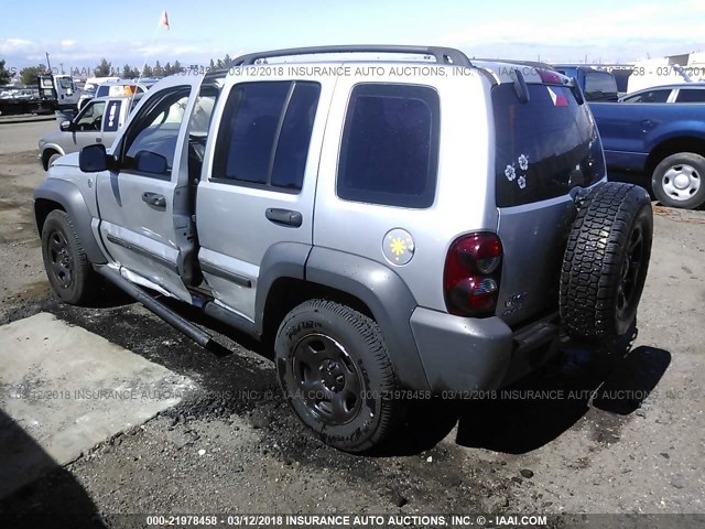 1J4GL48KX6W208437 - 2006 JEEP LIBERTY SPORT 银色 照片 3