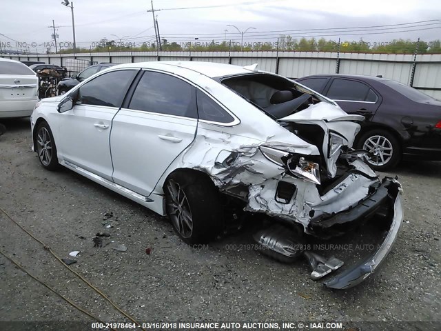 5NPE34AB2HH589569 - 2017 HYUNDAI SONATA SPORT/LIMITED WHITE photo 3