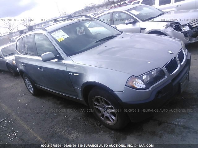 WBXPA73464WC40827 - 2004 BMW X3 2.5I GRAY photo 1