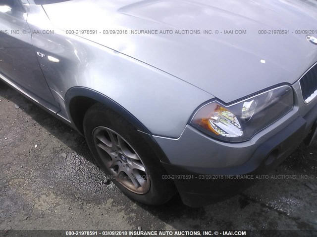 WBXPA73464WC40827 - 2004 BMW X3 2.5I GRAY photo 6