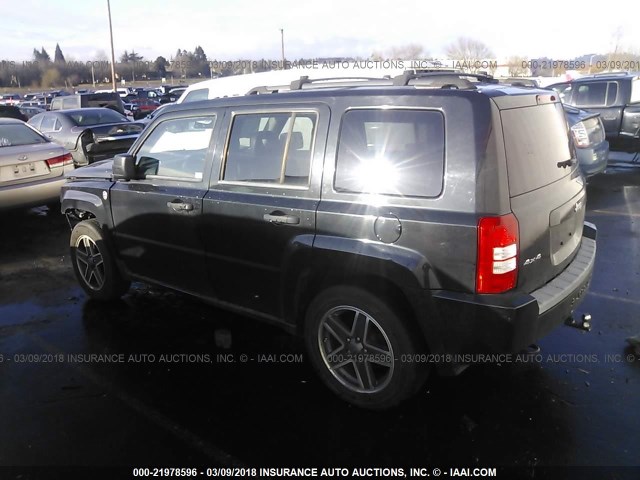 1J8FF28W18D752669 - 2008 JEEP PATRIOT SPORT BLACK photo 3