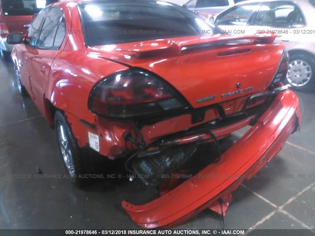 1G2NW52EX1C285398 - 2001 PONTIAC GRAND AM GT RED photo 6