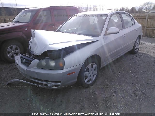 KMHDN46D54U783329 - 2004 HYUNDAI ELANTRA GLS/GT SILVER photo 2