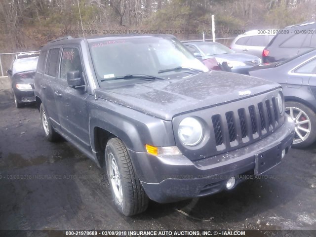 1C4NJPBA6FD198229 - 2015 JEEP PATRIOT SPORT GRAY photo 1