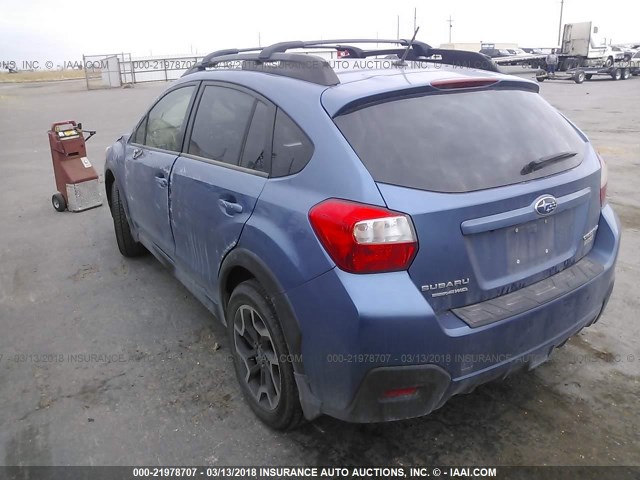 JF2GPABCXG8240645 - 2016 SUBARU CROSSTREK PREMIUM ლურჯი ფოტო 3