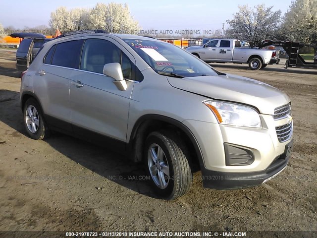 3GNCJPSB6GL117734 - 2016 CHEVROLET TRAX 1LT TAN photo 1