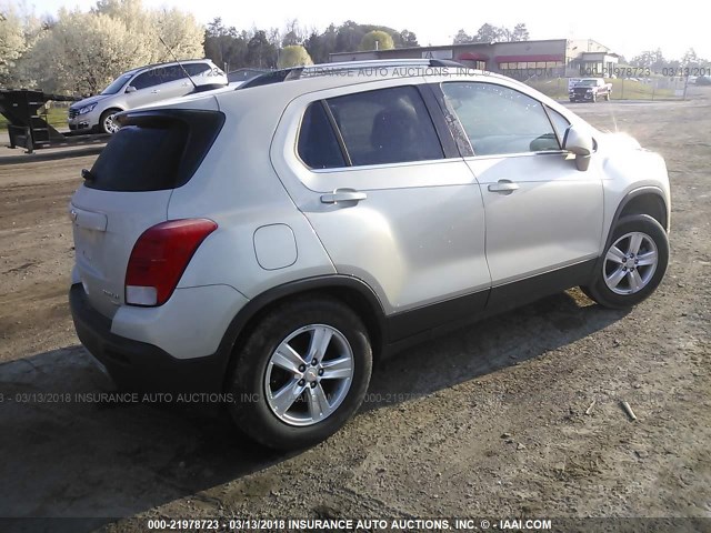 3GNCJPSB6GL117734 - 2016 CHEVROLET TRAX 1LT TAN photo 4