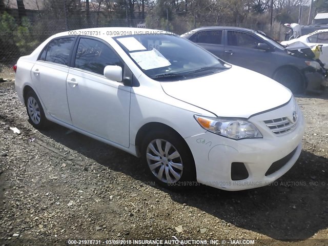 5YFBU4EEXDP074479 - 2013 TOYOTA COROLLA S/LE WHITE photo 1