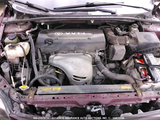 JTKDE177760132766 - 2006 TOYOTA SCION TC 勃艮第红 照片 10