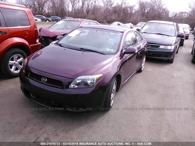 JTKDE177760132766 - 2006 TOYOTA SCION TC 勃艮第红 照片 2