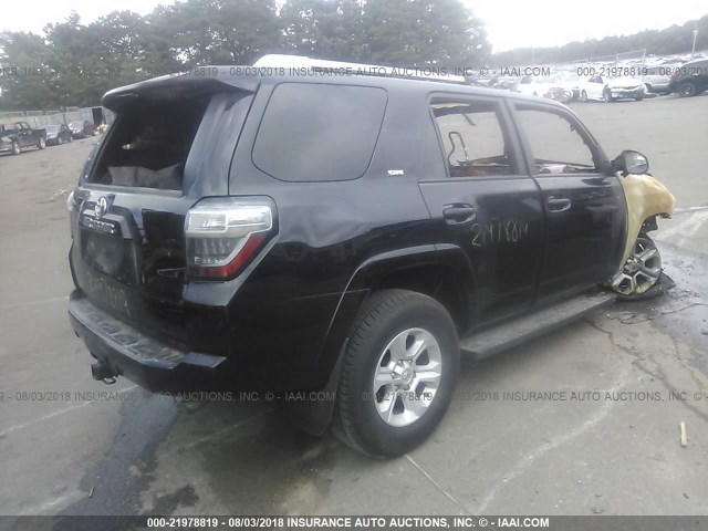 JTEBU5JR4H5418417 - 2017 TOYOTA 4RUNNER SR5 PREM/LTDL/TRAIL/TRD BLACK photo 4