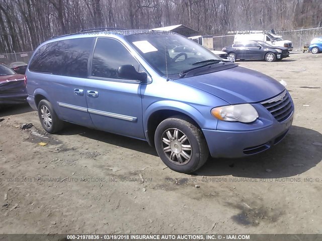 2A4GP54L57R207781 - 2007 CHRYSLER TOWN & COUNTRY TOURING BLUE photo 1