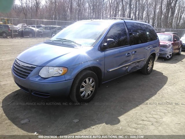 2A4GP54L57R207781 - 2007 CHRYSLER TOWN & COUNTRY TOURING BLUE photo 2