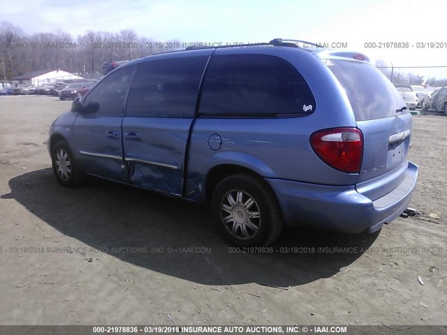 2A4GP54L57R207781 - 2007 CHRYSLER TOWN & COUNTRY TOURING BLUE photo 3