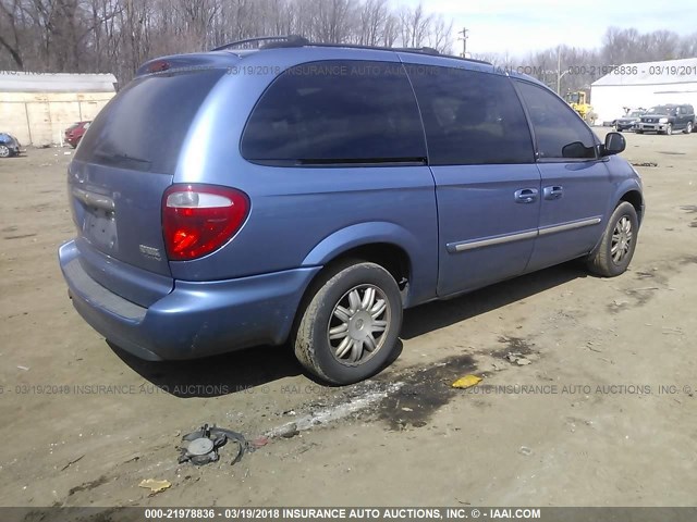 2A4GP54L57R207781 - 2007 CHRYSLER TOWN & COUNTRY TOURING BLUE photo 4