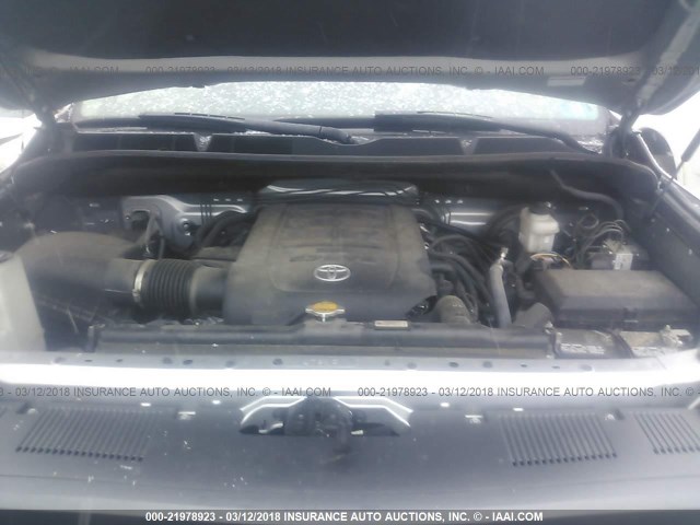 5TFUY5F16EX359603 - 2014 TOYOTA TUNDRA DOUBLE CAB SR/SR5 SILVER photo 10