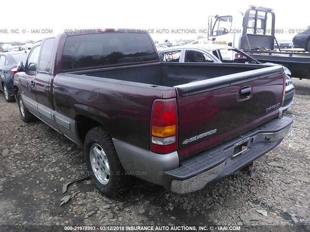 2GCEC19T121318149 - 2002 CHEVROLET SILVERADO C1500 MAROON photo 3