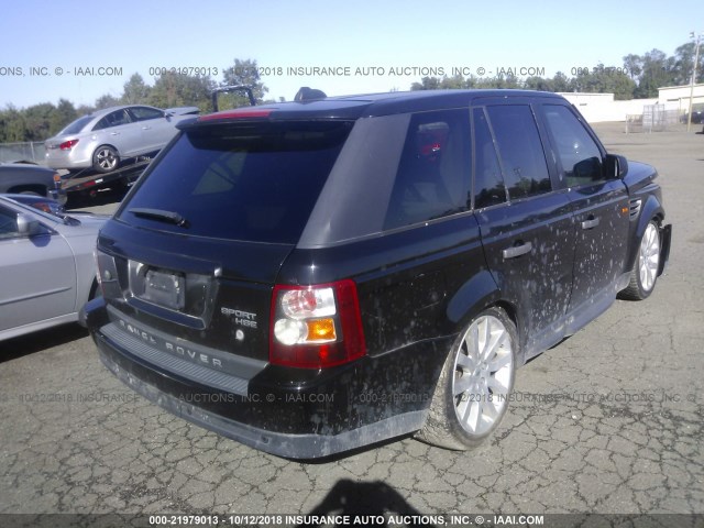 SALSK25417A982404 - 2007 LAND ROVER RANGE ROVER SPORT HSE BLACK photo 4