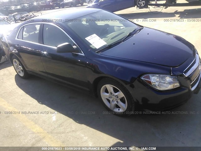 1G1ZB5EB9AF315136 - 2010 CHEVROLET MALIBU LS ლურჯი ფოტო 1