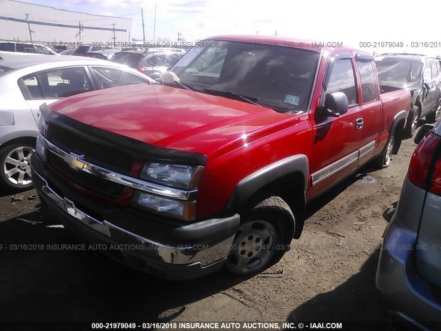 1GCEK19T13E213839 - 2003 CHEVROLET SILVERADO K1500 RED photo 2