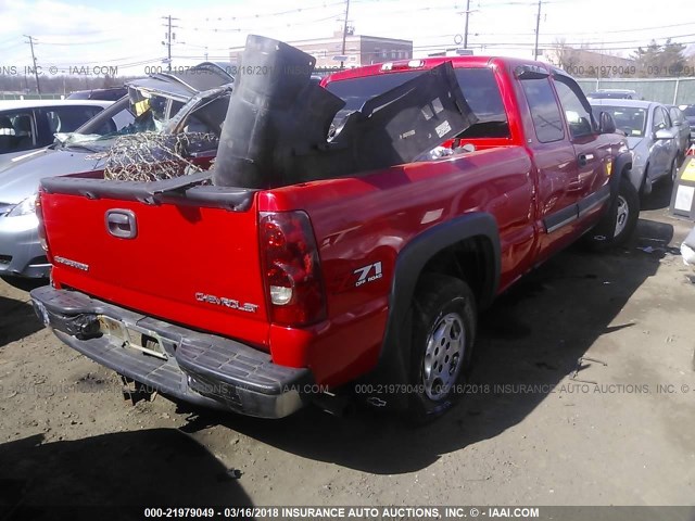 1GCEK19T13E213839 - 2003 CHEVROLET SILVERADO K1500 RED photo 4