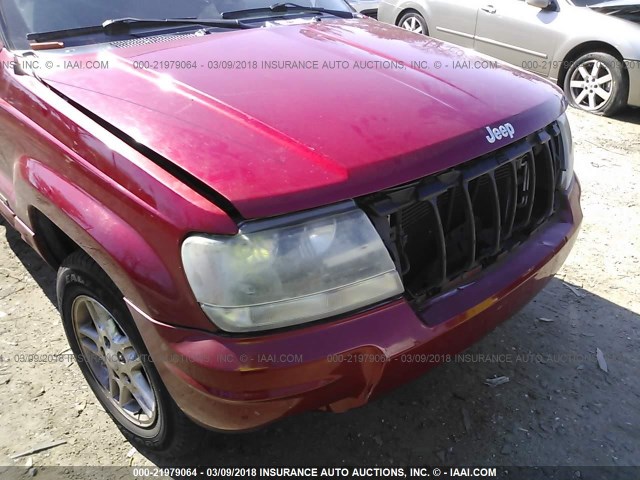 1J4GX48S74C258313 - 2004 JEEP GRAND CHEROKEE LAREDO/COLUMBIA/FREEDOM 红色 照片 6
