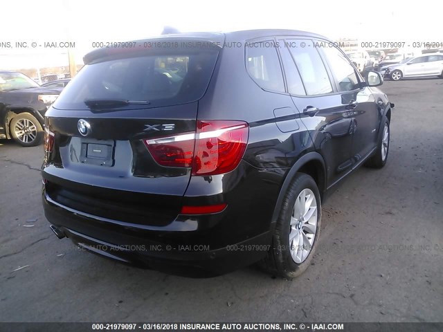 5UXWX9C59G0D90593 - 2016 BMW X3 XDRIVE28I BLACK photo 4