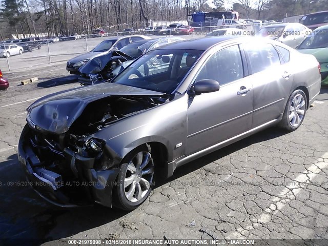 JNKAY01E76M117386 - 2006 INFINITI M35 SPORT GRAY photo 2