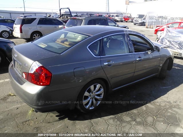 JNKAY01E76M117386 - 2006 INFINITI M35 SPORT GRAY photo 4